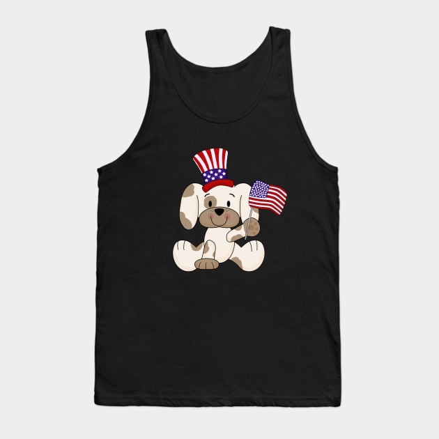 Yankee Doodle Puppy Tank Top by cameradog